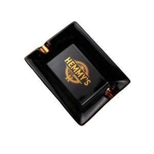 Cigar ashtray Hemmy's black/gold